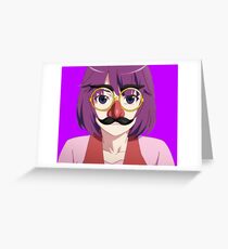 Senjougahara Groucho Glasses Greeting Card