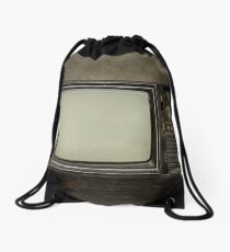 Vintage Television Drawstring Bag