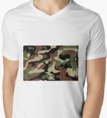 Camiseta de cuello en V Wu Tang Camo