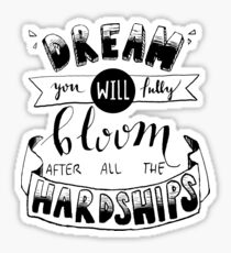 so far away lettering Sticker