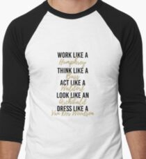Live Like Gossip Girl 2 Men's Baseball ¾ T-Shirt