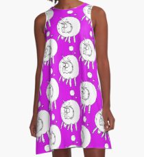 Bovine Transportation! Cows par avion ... A-Line Dress