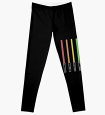 What Color is Your LightSaber Star Wars Rainbow Leggings