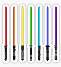 What Color is Your LightSaber Star Wars Rainbow Sticker