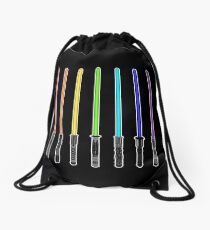 What Color is Your LightSaber Star Wars Rainbow Drawstring Bag
