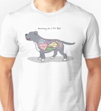 Anatomy of a Pit Bull Unisex T-Shirt