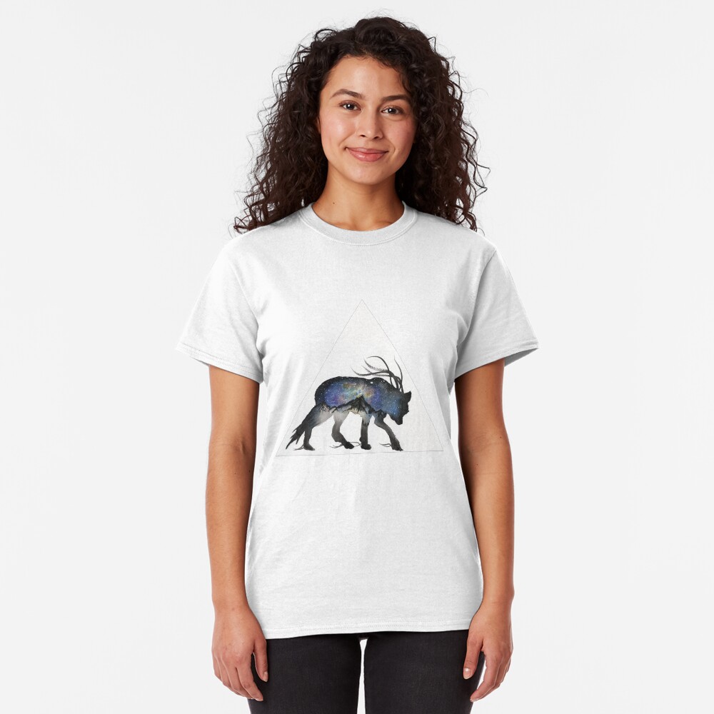 Alaskan Galaxy Wolf. Classic T-Shirt