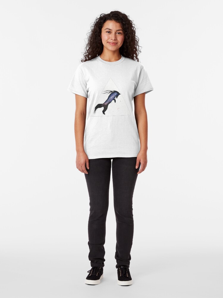 Alternate view of Pink Aurora Fox. Classic T-Shirt