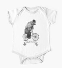 Bears on Bicycles (lime option) One Piece - Short Sleeve