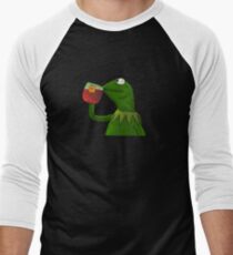 Funny Kermit That's None Of My Business Men's Baseball ¾ T-Shirt