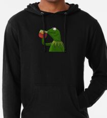 Funny Kermit That's None Of My Business Lightweight Hoodie