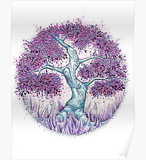 purple tree Poster