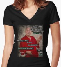 rodney dangerfield Women's Fitted V-Neck T-Shirt