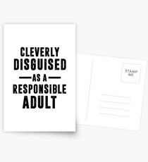 Disguised As A Responsible Adult Postcards