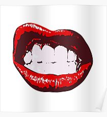 Sexy Teen Mädchen Lippen Poster