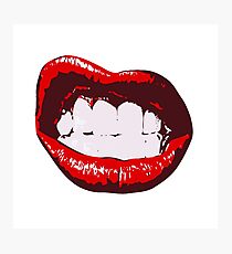 Sexy Teen Mädchen Lippen Fotodruck