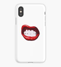 Sexy teen girl lips iPhone Case