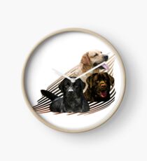 Reloj Labrador Retriever en el arte