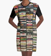 Tapes and Tapes and Tapes Graphic T-Shirt Dress
