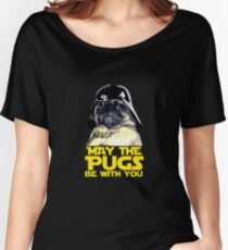 Funny Star Wars May The Pugs Be With You Women's Relaxed Fit T-Shirt
