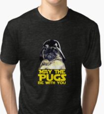 Funny Star Wars May The Pugs Be With You Tri-blend T-Shirt