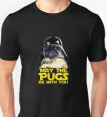 Funny Star Wars May The Pugs Be With You Unisex T-Shirt