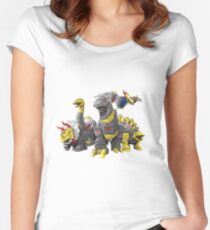 dinobot by bx brix Women's Fitted Scoop T-Shirt