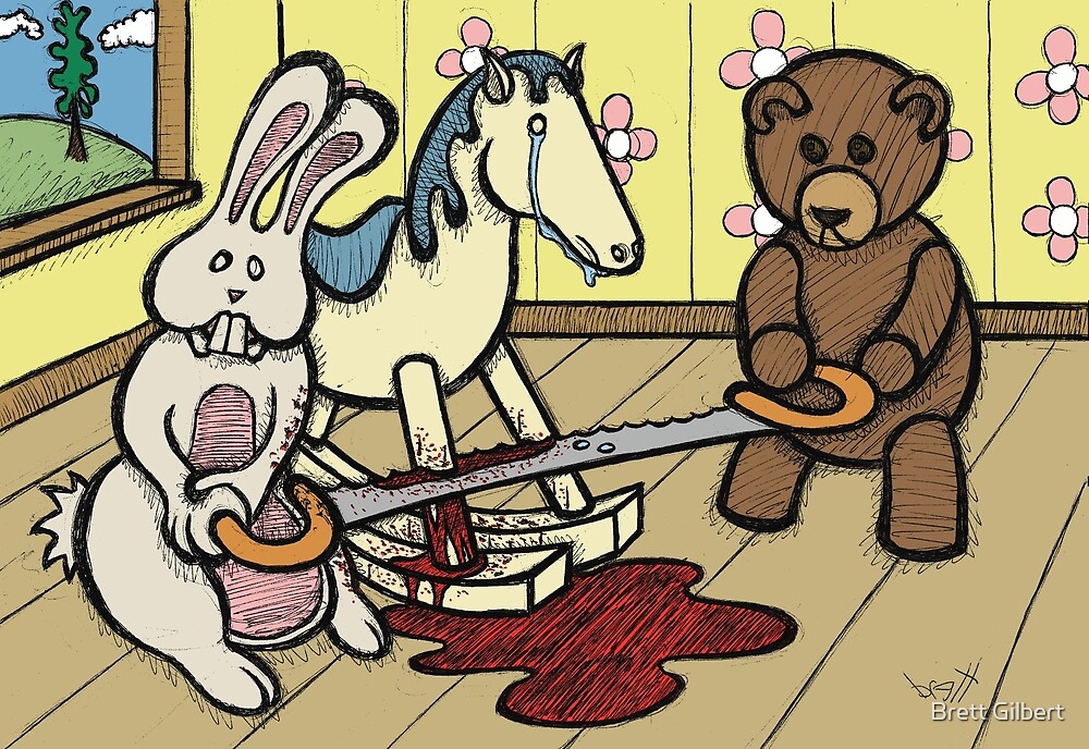 Teddy Bear and Bunny - The Price Of Freedom by Brett Gilbert