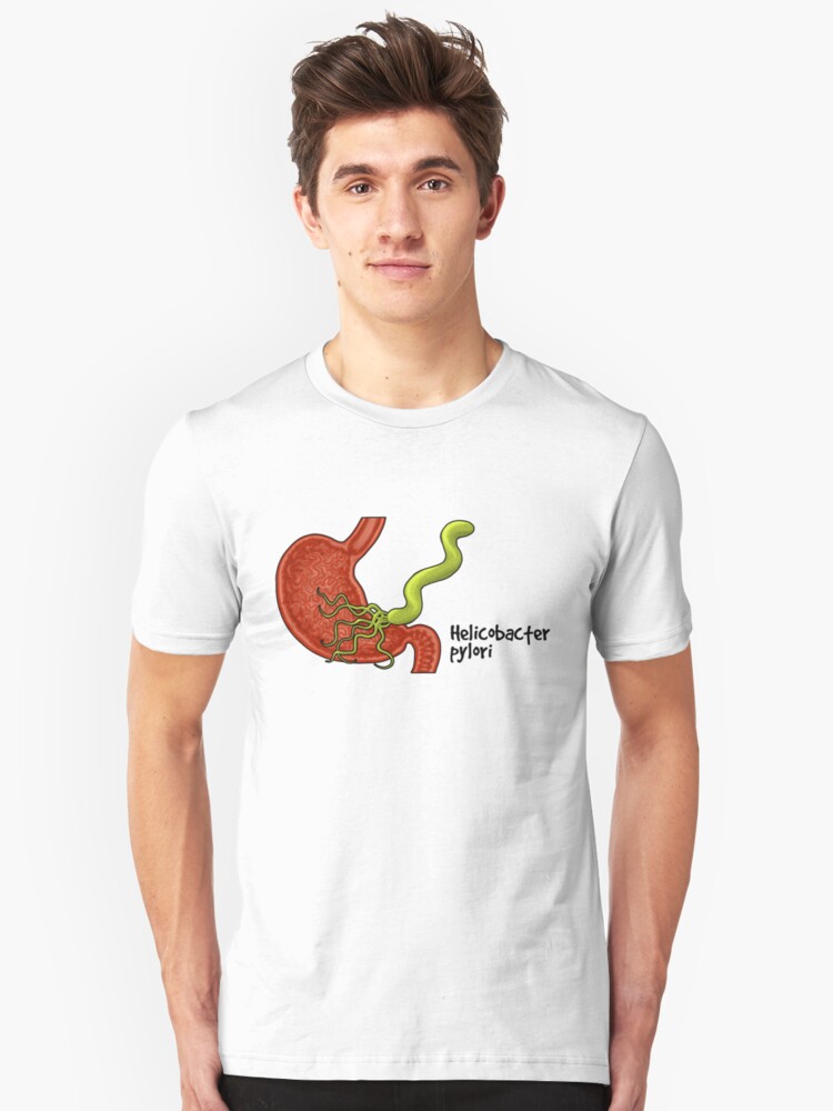 Alternate view of Helicobacter pylori Slim Fit T-Shirt