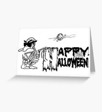 Halloween Skeleton Duck - Duck Logic Greeting Card