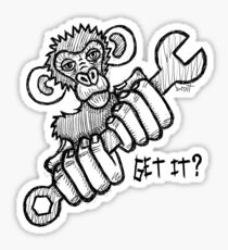 Monkey Wrench Sticker