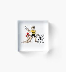 Bad Ass Charlie Brown Acrylic Block