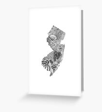 New Jersey Doodle Greeting Card
