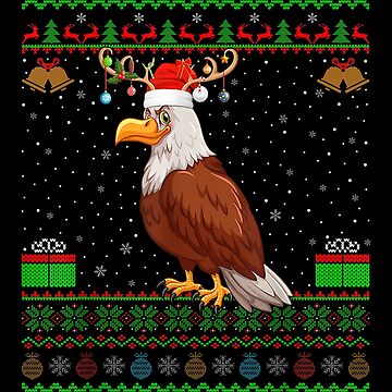 : American Bald Eagle Merry Christmas Ugly Xmas Design