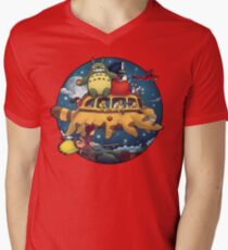Ghibli World Men's V-Neck T-Shirt