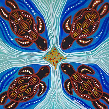 Artwork thumbnail, Turtles (Aboriginal Design) by Native Creations by NativeCreations