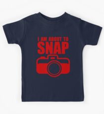 About to SNAP - RED Kids Tee