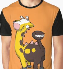 Giraffe Butt Graphic T-Shirt