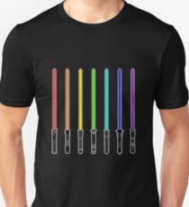 What Color is Your LightSaber Star Wars Rainbow Unisex T-Shirt