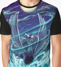Lugia "Lord of the Sea" Pokémon Silver and Gold Graphic T-Shirt