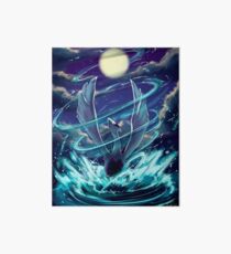 Lugia "Lord of the Sea" Pokémon Silver and Gold Art Board