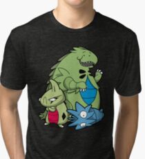 Terrific Tyrannic Dinosaurs Tri-blend T-Shirt
