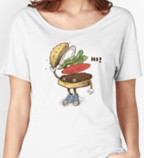 Burger Greeting Women's Relaxed Fit T-Shirt