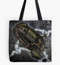 Steampunk Airship Tote Bag