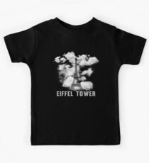 Paris Eiffel Tower Skyline Kids Tee