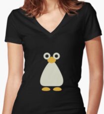 Penguin Women's Fitted V-Neck T-Shirt