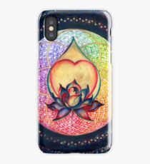 "The Drop of Golden Rain" - Mandala of Wealth iPhone Case
