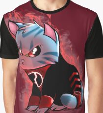 Wut Kitty Grafik T-Shirt