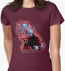 RAGE KITTY Women's Fitted T-Shirt