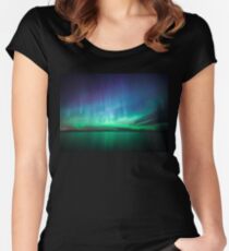 Schöne Nordlichter Tailliertes Rundhals-Shirt